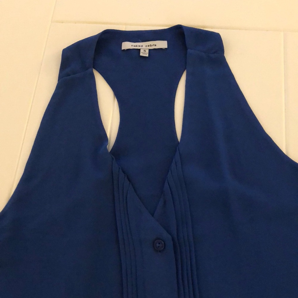 Tank top button up blouse